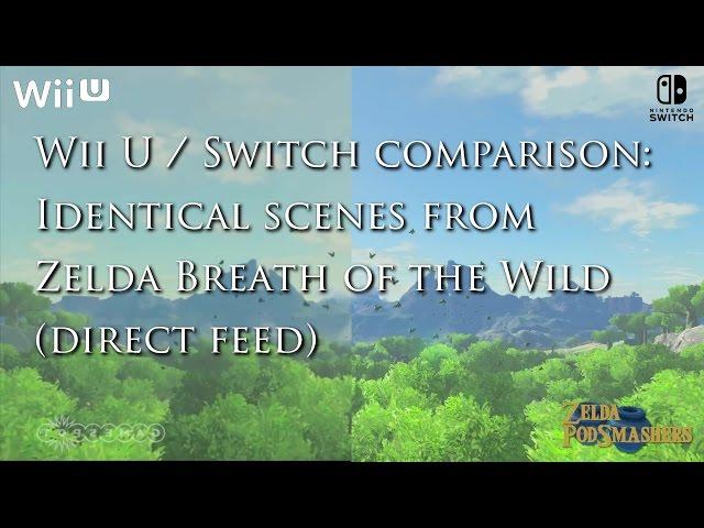 Wii U & Switch comparison - Identical scenes from Zelda Breath of the Wild (res, textures..)