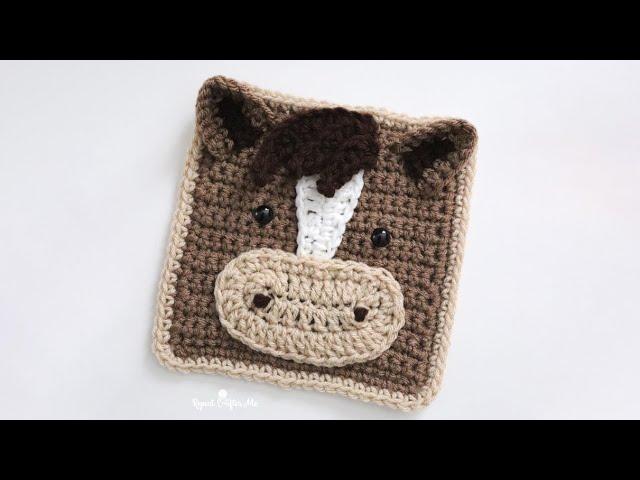 Crochet Horse Square