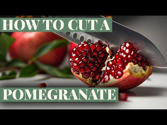 How to Cut a Pomegranate | Pomegranate Trick To Remove the Seeds