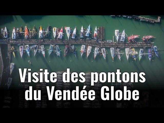 Visite des pontons du Vendée Globe en immersion