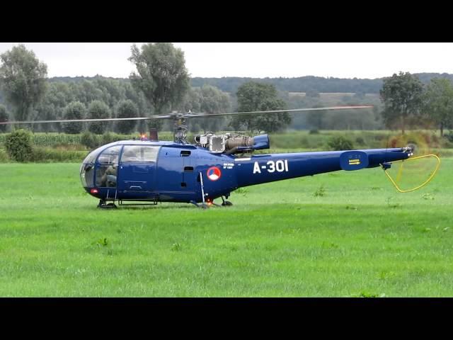 Alouette III start op tijdens de vierdaagse 2011