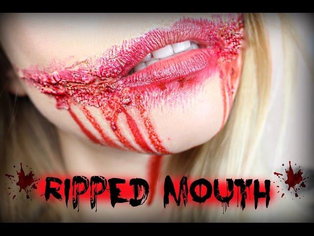 Ripped Mouth Tutorial - #RubyLovesHalloween + GEWINNER DER LUVIA PINSEL