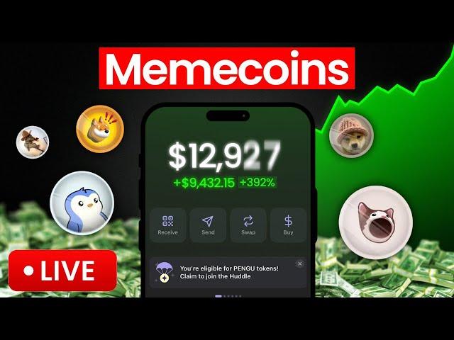 KANYE DROPPING MEME COIN! BIG SOLANA PROFIT LIVE TRADING MEME COINS! 100X MEME COINS TO BUY!