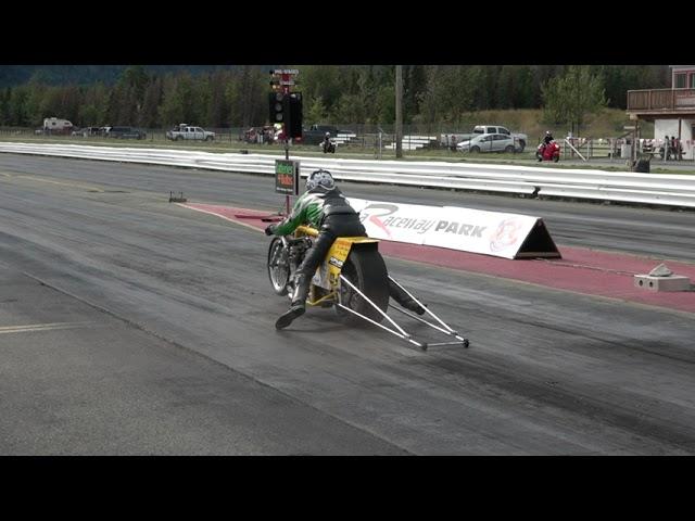 Tire Shake on a Drag Bike at Alaska Raceway Park