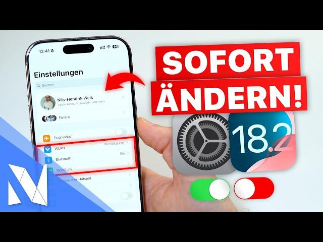 iPhone Einstellungen, die du JETZT ändern solltest! (iOS 18.2) | Nils-Hendrik Welk