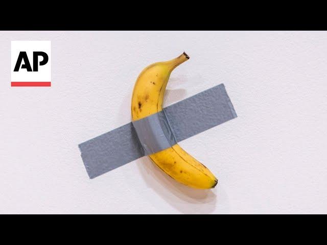 Duct-taped banana sells for $6.2 million at art auction