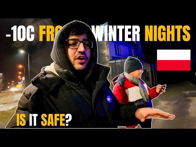 A WINTER NIGHT IN POLAND -10C| Exploring Nightlife of Zakopane Poland| Indians in Poland Europe