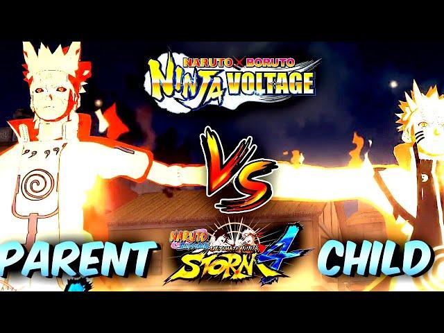 Flying Raijin: Parent Child Rasengan - Ultimate Ninja Storm 4 vs Ninja Voltage