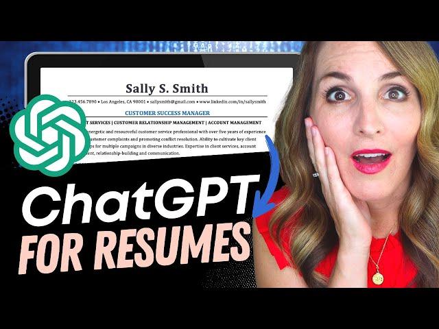 How To Write A MIND-BLOWING Resume With ChatGPT - FULL TUTORIAL With TEMPLATE