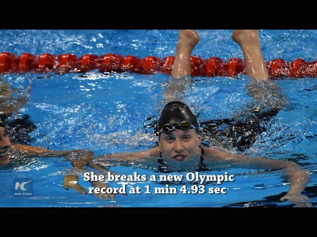 U.S. swimmer Lilly King wins gold in women's 100m breaststroke