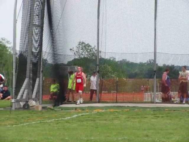 Chris Mahl Hammer Throw, First time over 50meters