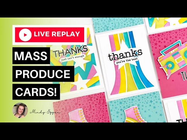 Mass Produce Handmade Cards with ONE Stencil! Create-In-Quads How-To