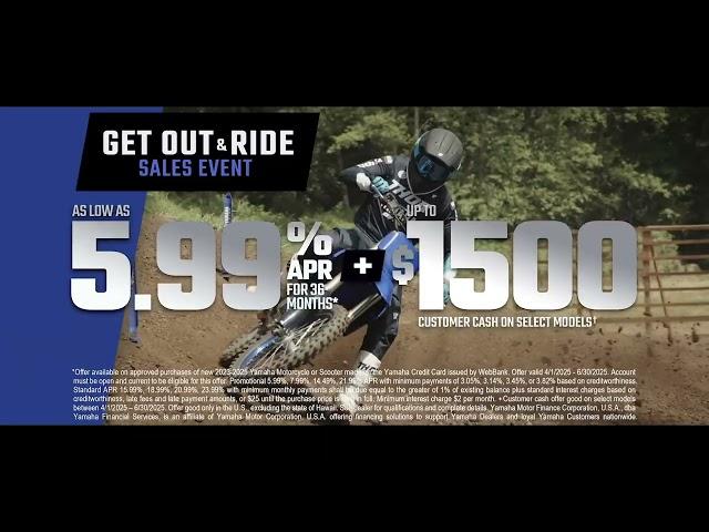 Yamaha Get Out and Ride Sale at MOMS JERICHO!