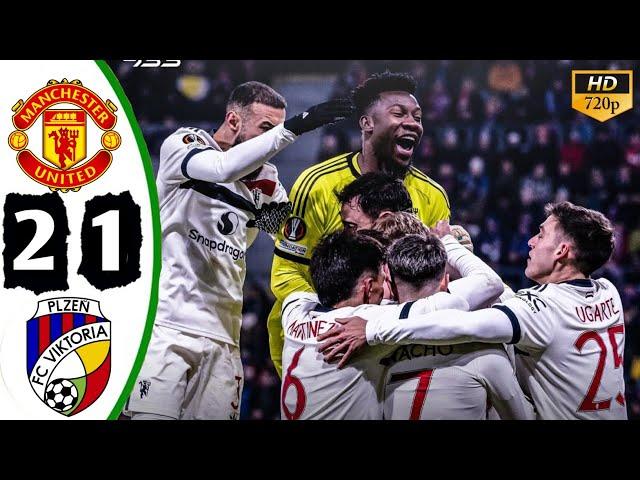 Manchester United vs Viktoria Plzen 2-1 Latest Highlights All Goals 2024 - Hojlund Goal 