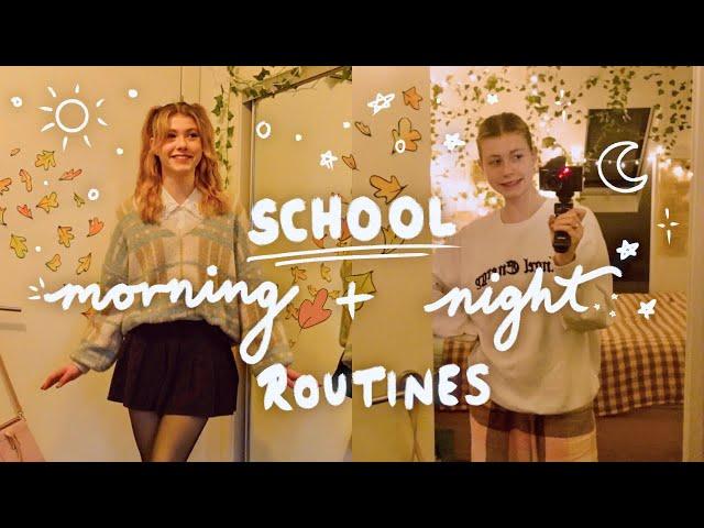 school morning + night routine!! ⭐️ (chatty grwm)