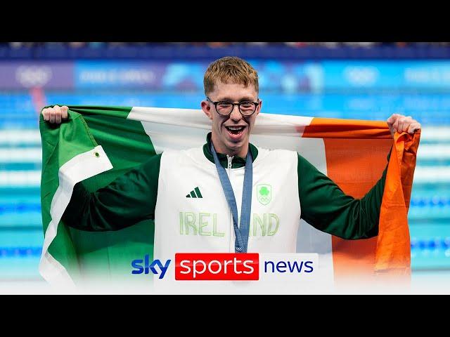 Daniel Wiffen claims gold for Ireland in 800m freestyle