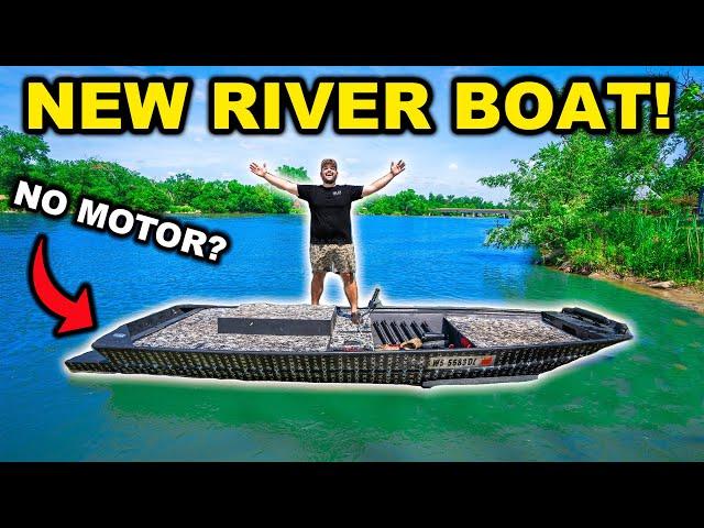 I Bought a Homemade RIVER BOAT from a FAN and then CRASHED IT!!!