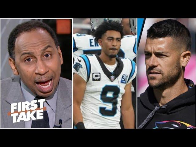 FIRST TAKE | Dave Canales is not a good coach - Stephen A. RIPs Panthers HC & Bryce after loss Bears