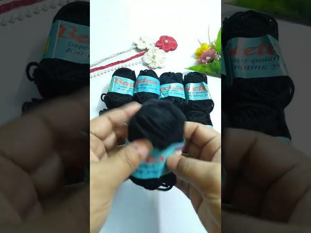 Wool Yarn Black Colour | Viral Video | Shakerastouch #shorts #crochet #yarn