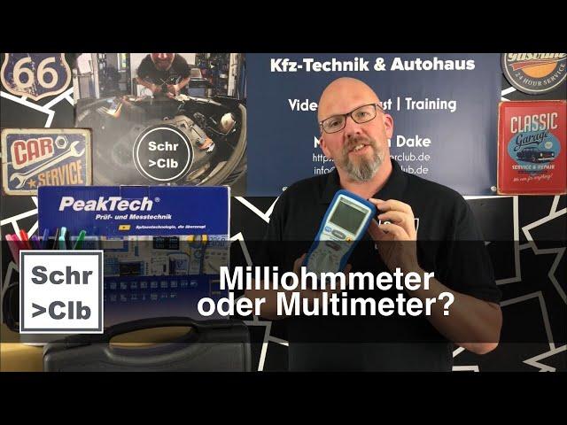 Milliohmmeter oder Multimeter?