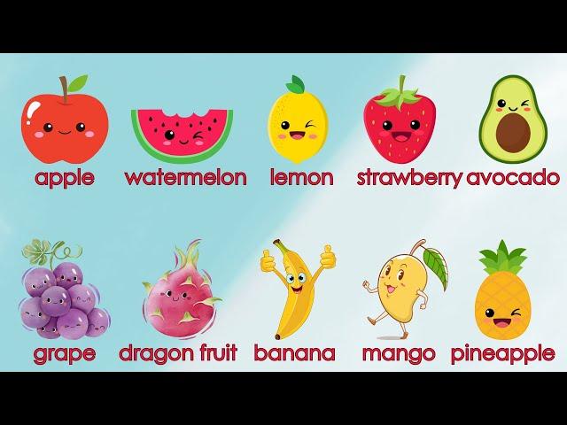 Funny Fruits | Fun Learning Names Of Fruits | Oh Vui Kids