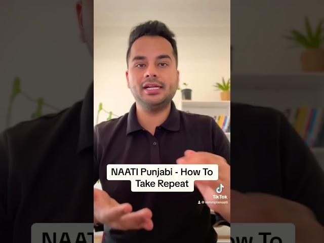 NAATI Punjabi - How To Take Repeat | M and MM PTE NAATI