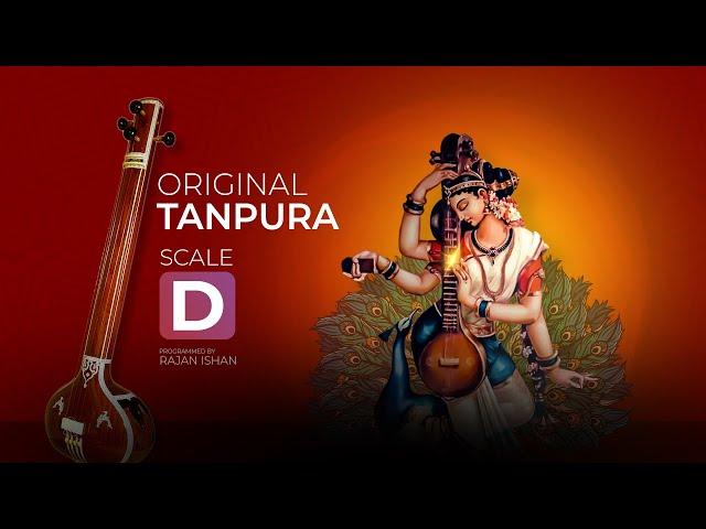 Original Tanpura Scale D | D Major | Best For Vocal Practice, Meditation & Yoga