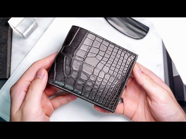 Making Hermes alligator bespoke wallet that beat the $5,000 Hermes wallet