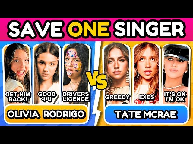 SAVE ONE SINGER: 3 Songs vs 3 Songs   Music Quiz