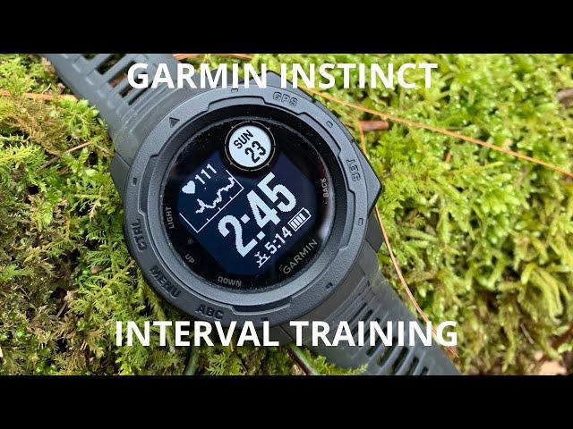 Garmin Instinct INTERVAL TRAINING. A Hidden Gem for customizing your workouts!