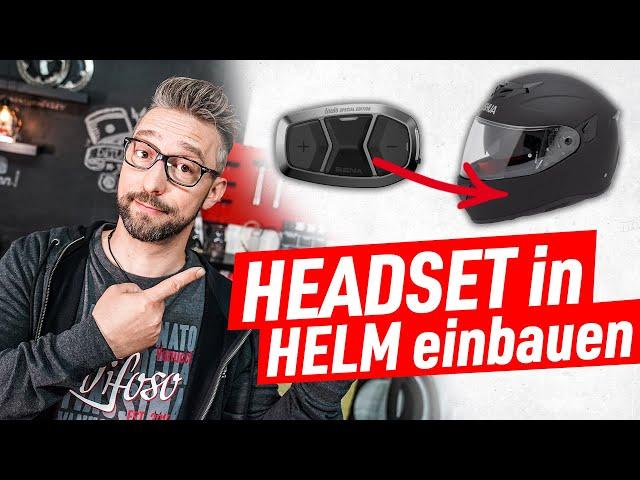 HOW TO: Kommunikationsgerät in Motorradhelm einbauen