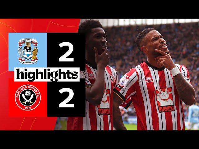 Coventry City 2-2 Sheffield United | EFL Chamiponship highlights