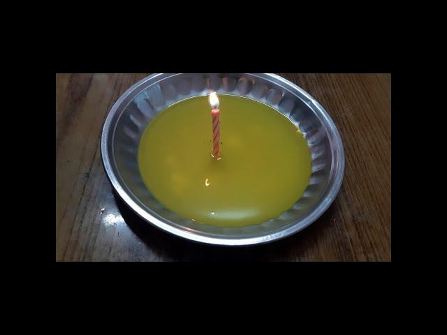 Experiment with candle