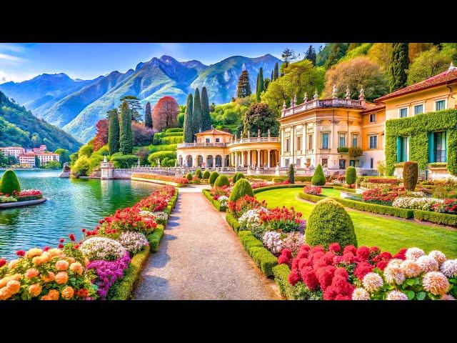 BELLAGIO AND VILLA MELZI, LAKE COMO : THE MOST BEAUTIFUL PLACE ON LAKE COMO - WALKING TOUR, ITALY 4K