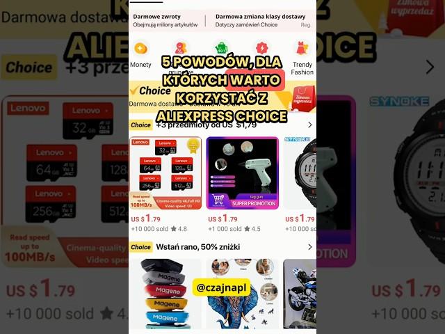 5 powodów dla których warto korzystać z Aliexpress Choice #aliexpress #czajna #shorts