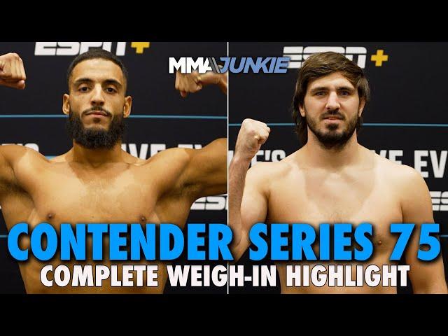 Dana White's Contender Series 75 Weigh-In Highlights: One Close Call but No Misses for Week 9