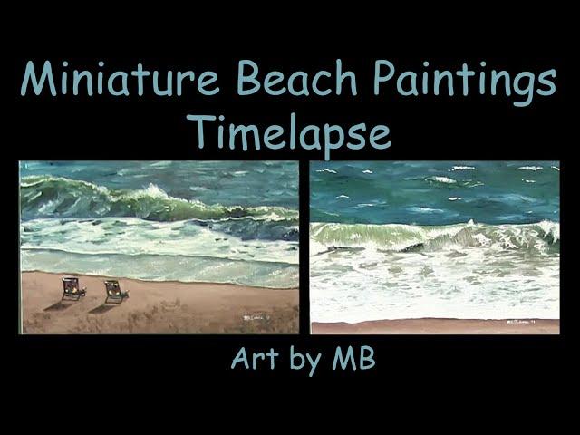 Miniature Beach Paintings