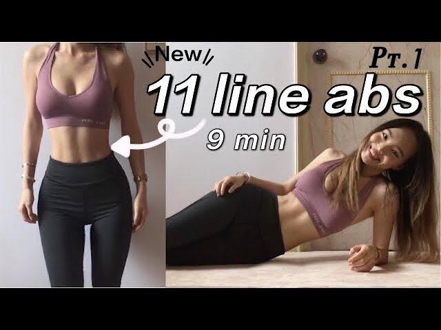 Ep1) 11 line ABS & FLAT BELLY in 2 weeks? 9 min beginner Home workout, no equipment / OppServe