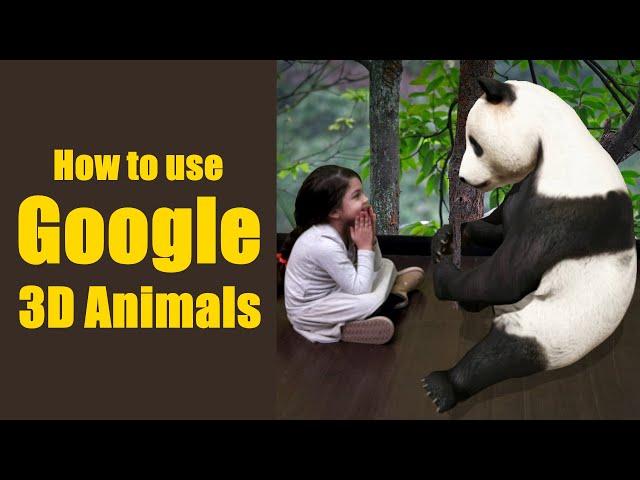 How to view Google 3D Animals in Iphone or Android Mobile / Tablet / IPad | Updated Animal List