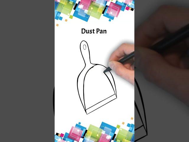 Draw Dust Pan | Easy drawing | #drawings #shorts #trendingshorts #viralshortsvideo