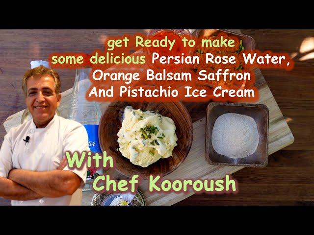 Persian Saffron And Pistachio Ice Cream I Akbar Mashti I How To With Chef Kooroush