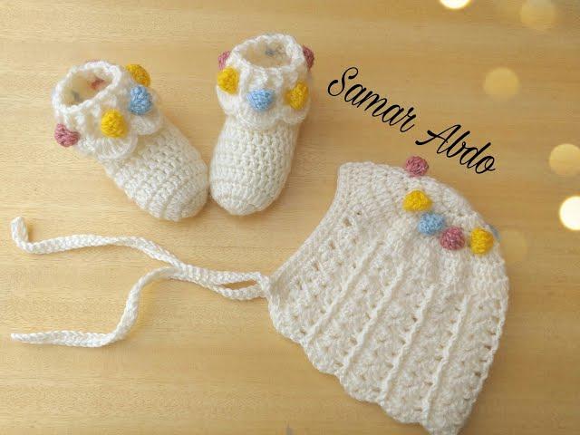 كروشية لكلوك / شراب / سليبر أطفال حديثى الولادة بخطوات سهلة للمبتدئين crochet baby shoes