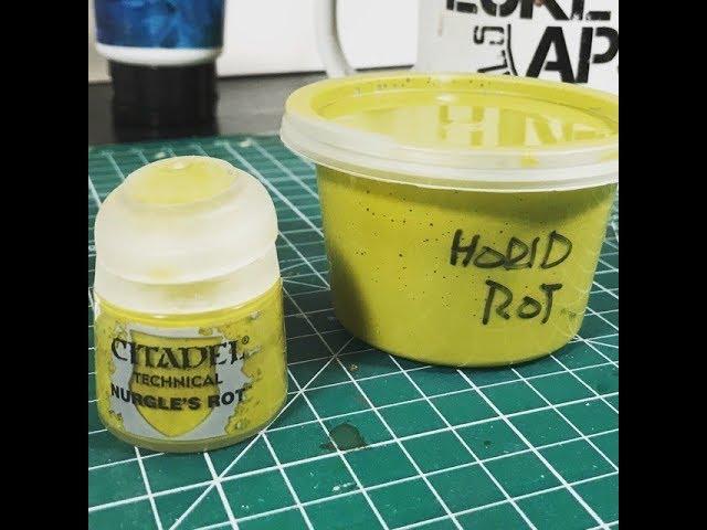 How To Make Cheap Alternative To Nurgle's Rot Technical paint