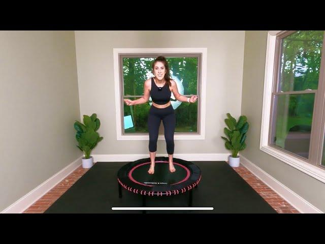 HIIT workout on rebounder