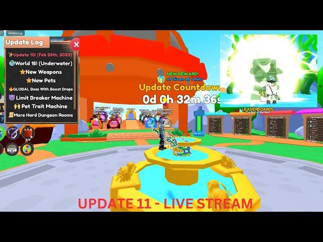 UPDATE 11 LIVE STREAM - SWORD FIGHTERS SIMULATOR