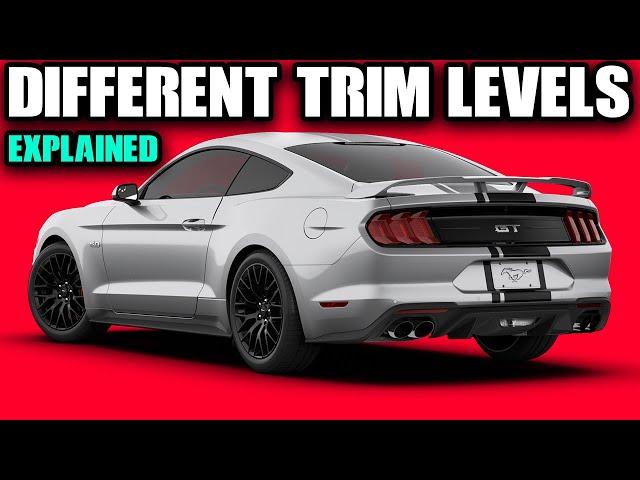 EVERY TRIM LEVEL OF FORD MUSTANG EXPLAINED: ECOBOOST, GT, PREMIUM, & PERFORMANCE PACKAGES #FORD #V8