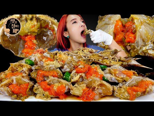 [Mukbang]알이 꽉찬! 당진 명품 간장게장먹방!서해안 꽃게장 밥도둑! Soy Sauce Marinated Crabカンジャンケジャン korean food ASMR | 쎄미