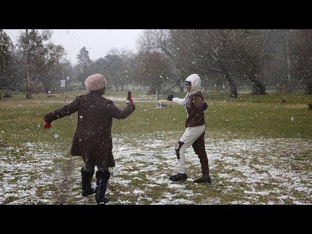 South Africa: Johannesburg experiences rare snowfall