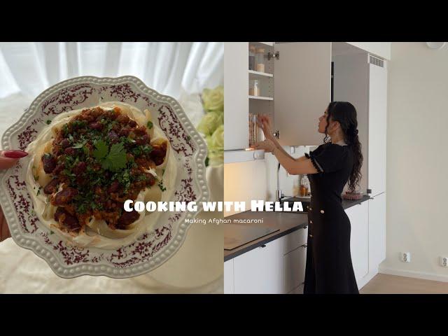 Cooking with Hella| Making Afghan macaroni  ‍