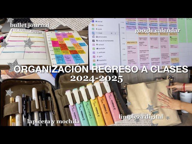 ⭐️preparándome para mi regreso a clases 2024-2025 organización, agenda, horario, lapicera y mochila